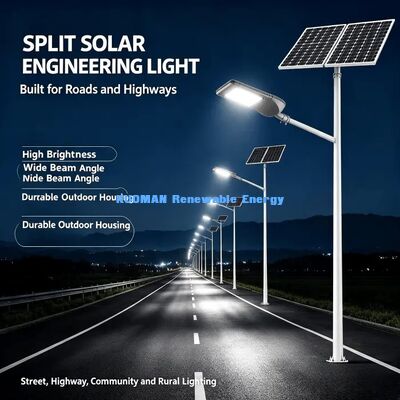 Enerji tasarrufu Güneş Sokak Işığı Sıfır Çalışma Maliyeti Dış Işıklandırma