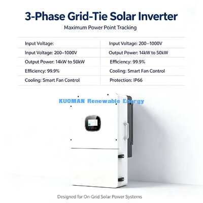 350A Maksimum Şarj Deşarj Akımı 18kW 3 Faz Hibrit Güneş Enerjisi Batarya İnvertörü