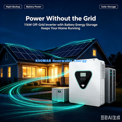 48V 11KW Şebeke dışı Güneş Inverter Desteği LiFePO4 Pil RS485 İletişim Paralel Bağlantı