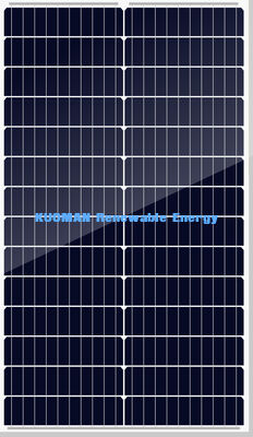 50W Monokristal Güneş Paneli 12V Akü Şarj Cihazı Yüksek Verimli 182mm PV Modülü