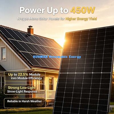30-450W Zayıf Işık Optimizli Güneş Paneli, Ev, RV ve Tekne Gücü İhtiyaçları İçin Dayanıklı Açık Hava PV Paneli