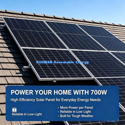 IP68 Junction-Box 700W Monocrystalline Solar Panel, MC4 Bağlantı Açık PV Panel