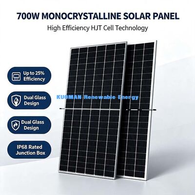 Tarım Güneş Enerjisi Çiftliği 700 Watt Bifasiyal Panel, Geliştirilmiş Arka Yüz Enerji Kazancı