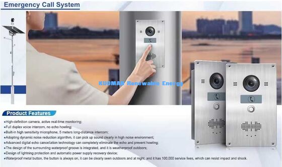 Solar Smart Pole 02, All‐in‐One Smart Street Light Camera, WiFi, Weather Station & Emergency Call ile