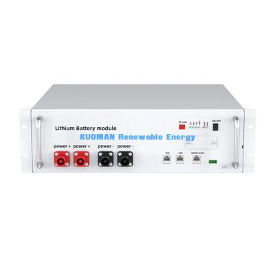 48V 100Ah 19‑inç Raf Tipi Pil 5.12kWh Sunucu Odası UPS Acil Durum Yedek Güç Kaynağı İçin