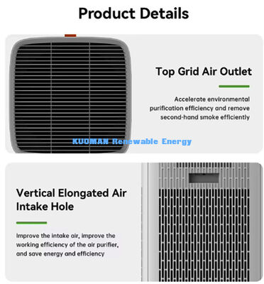 H13 HEPA Air Purifier Humidifier, Activated Carbon Filter for Secondhand Smoke and Peculiar Odor