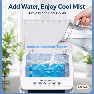 Evaporative Air Cooler, Mobile Water Cooling Fan, 3 Speed Wind for Home Bedroom Office